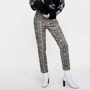 Zara snake print pant 🐍